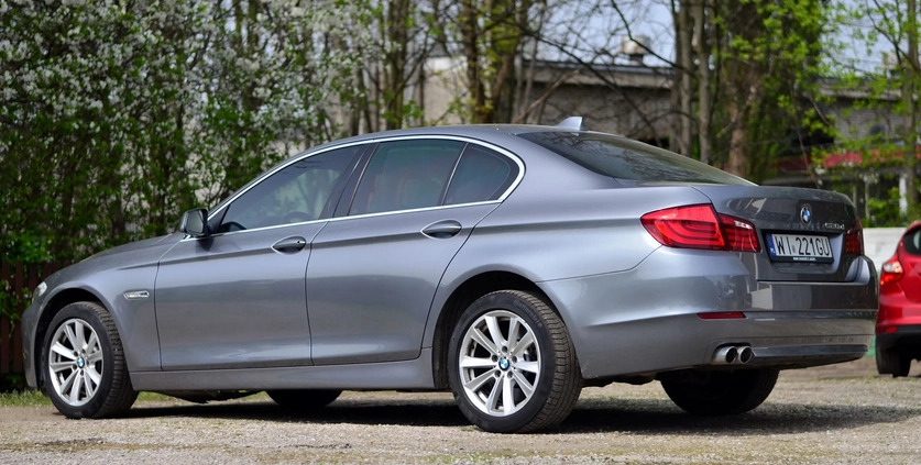 BMW Seria 5 cena 48750 przebieg: 253300, rok produkcji 2013 z Warszawa małe 154